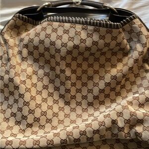 Gucci horse bite handle bag (very large)